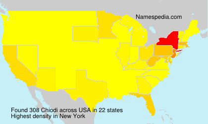 Surname Chiodi in USA Surname Chiodi in USA