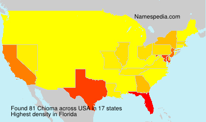 Surname Chioma in USA Surname Chioma in USA