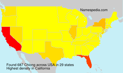 Surname Chiong in USA Surname Chiong in USA