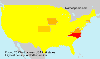 Surname Chiott in USA Surname Chiott in USA