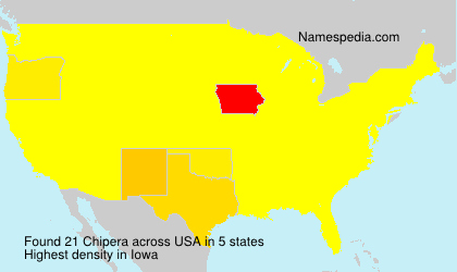 Surname Chipera in USA Surname Chipera in USA