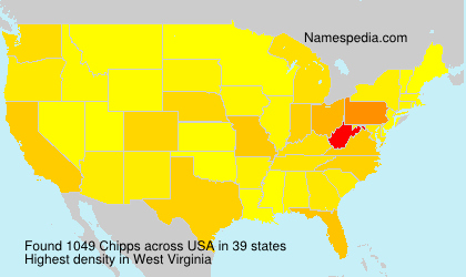 Surname Chipps in USA Surname Chipps in USA