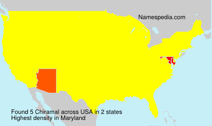 Surname Chiramal in USA Surname Chiramal in USA