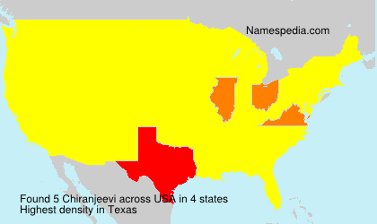 Surname Chiranjeevi in USA Surname Chiranjeevi in USA
