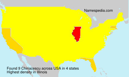 Surname Chiriacescu in USA Surname Chiriacescu in USA