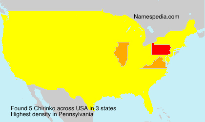 Surname Chirinko in USA Surname Chirinko in USA