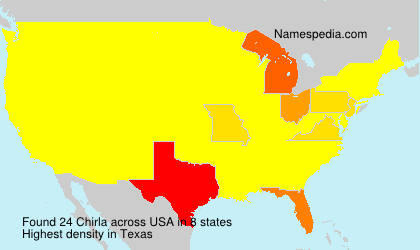 Surname Chirla in USA Surname Chirla in USA