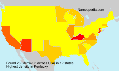 Surname Chirravuri in USA Surname Chirravuri in USA