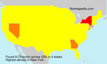 Surname Chiscolm in USA Surname Chiscolm in USA