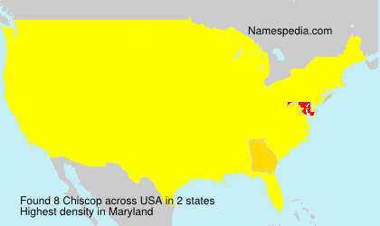 Surname Chiscop in USA Surname Chiscop in USA