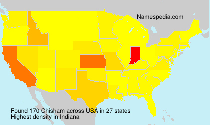 Surname Chisham in USA Surname Chisham in USA