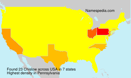 Surname Chislow in USA Surname Chislow in USA