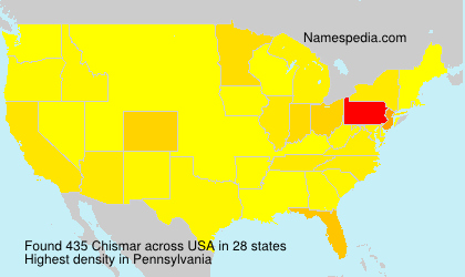Surname Chismar in USA Surname Chismar in USA