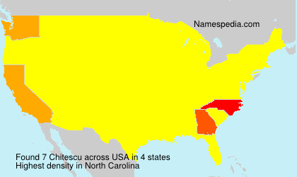 Surname Chitescu in USA Surname Chitescu in USA
