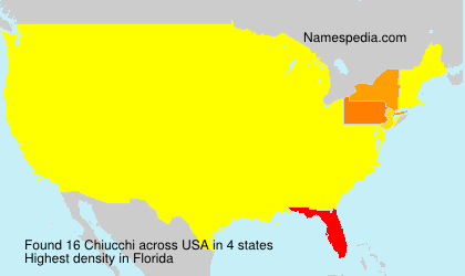 Surname Chiucchi in USA Surname Chiucchi in USA