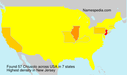 Surname Chiusolo in USA Surname Chiusolo in USA