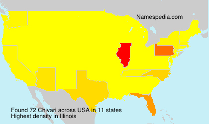 Surname Chivari in USA Surname Chivari in USA