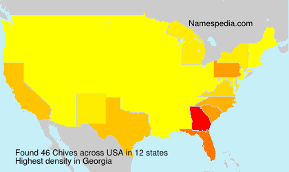 Surname Chives in USA Surname Chives in USA