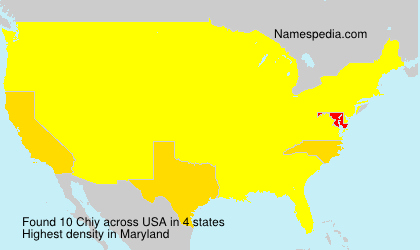Surname Chiy in USA Surname Chiy in USA
