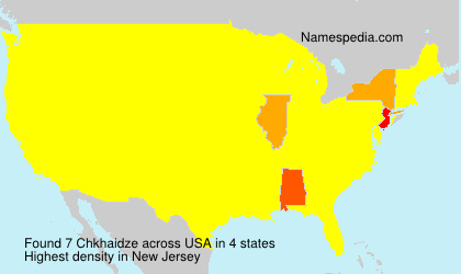 Surname Chkhaidze in USA Surname Chkhaidze in USA
