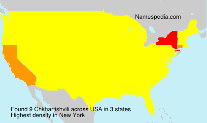 Surname Chkhartishvili in USA Surname Chkhartishvili in USA