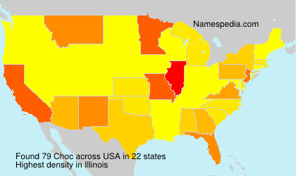 Surname Choc in USA Surname Choc in USA