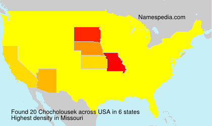 Surname Chocholousek in USA Surname Chocholousek in USA