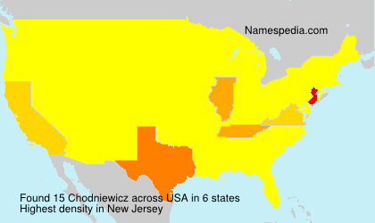Surname Chodniewicz in USA