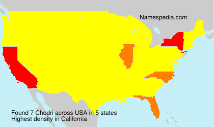 Surname Chodri in USA Surname Chodri in USA