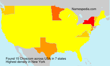 Surname Choezom in USA Surname Choezom in USA