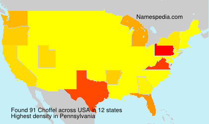 Surname Choffel in USA