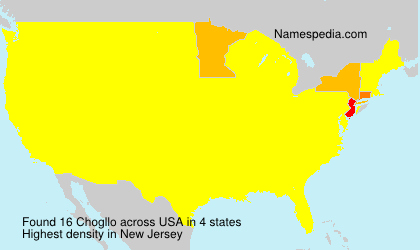 Surname Chogllo in USA Surname Chogllo in USA