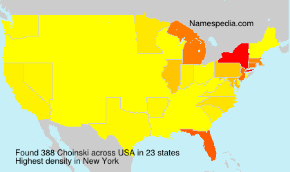 Surname Choinski in USA Surname Choinski in USA