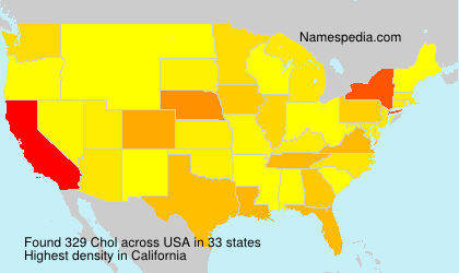 Surname Chol in USA Surname Chol in USA