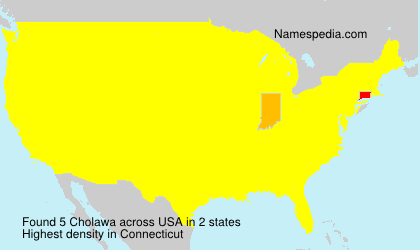 Surname Cholawa in USA Surname Cholawa in USA