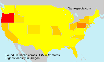 Surname Cholin in USA Surname Cholin in USA