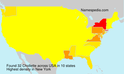 Surname Chollette in USA Surname Chollette in USA