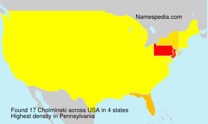 Surname Cholminski in USA Surname Cholminski in USA
