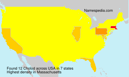 Surname Cholod in USA Surname Cholod in USA