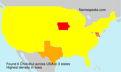 Surname Cholvibul in USA Surname Cholvibul in USA