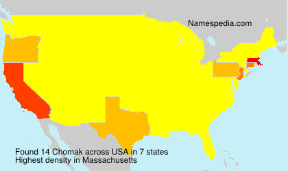 Surname Chomak in USA Surname Chomak in USA