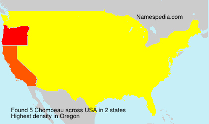 Surname Chombeau in USA Surname Chombeau in USA