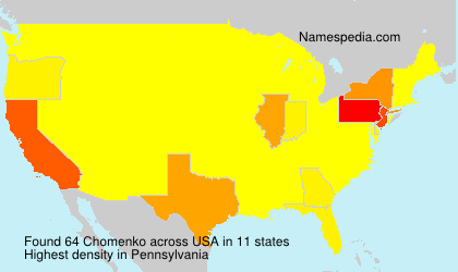 Surname Chomenko in USA Surname Chomenko in USA