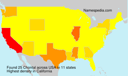 Surname Chontal in USA Surname Chontal in USA
