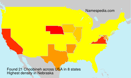 Surname Choobineh in USA Surname Choobineh in USA