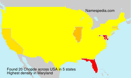 Surname Chopde in USA Surname Chopde in USA