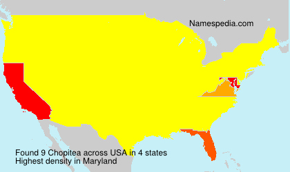 Surname Chopitea in USA Surname Chopitea in USA