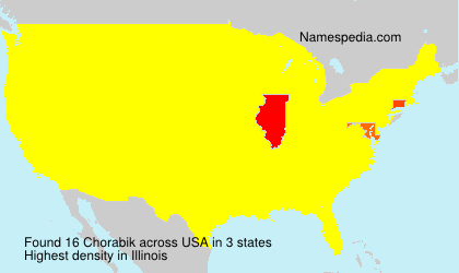 Surname Chorabik in USA Surname Chorabik in USA