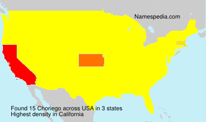 Surname Choriego in USA Surname Choriego in USA