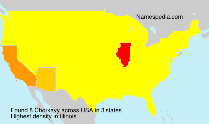 Surname Chorkavy in USA Surname Chorkavy in USA